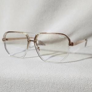 Quay Front Row Blue Light Glasses EUC